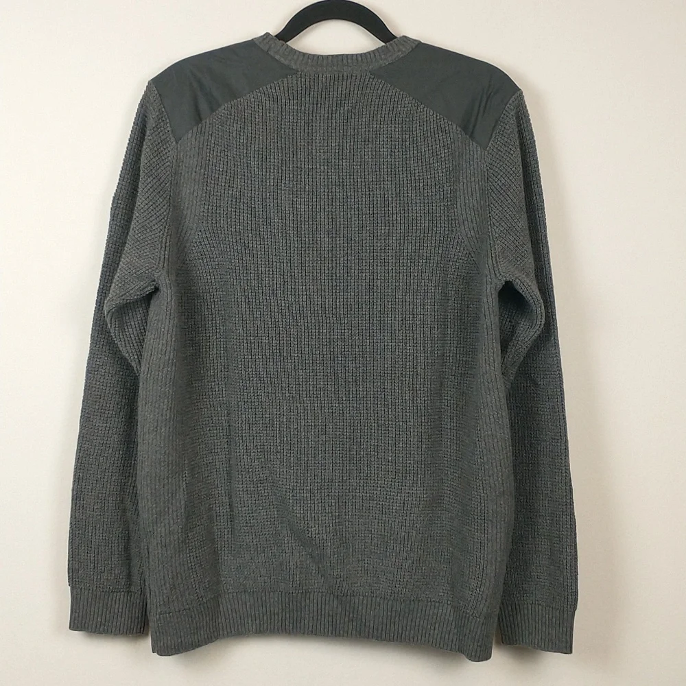 Kuhl Evader Sweater Mens Large Gray Merino Wool Blend